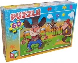 Puzzle 60 Kowboje Strażacy ***(10) - Hurtownia Zabawek Poznań