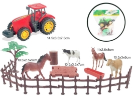 Zestaw Zwierząt Z Traktorem<br>opakowanie 20x27x6,5 - Hurtownia Zabawek Poznań