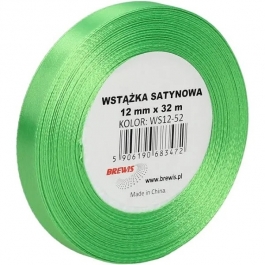 Wstążka K.zielony 12mm 32m - Hurtownia Zabawek Poznań