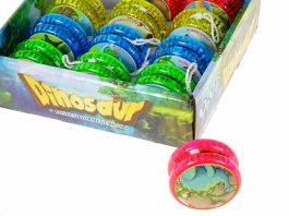 Yoyo 5,5x3,5cm, Dinozaury, Display 12szt; 19x17x6cm, Box - Hurtownia Zabawek Poznań