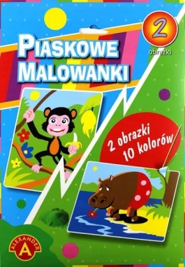 Piaskowa Malowanka-hipopotam,małpa - Hurtownia Zabawek Poznań