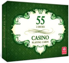 Casino 2x55 Playing Cards<br>display 6szt - Hurtownia Zabawek Poznań